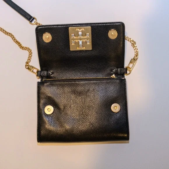 Tory Burch Python Print Crossbody Bag with Gold Chain - Picture 6 of 6